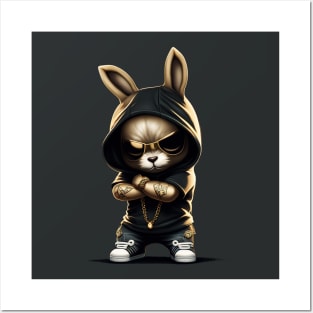 Bunny Rabbit Hip-Hop Artist Posters and Art